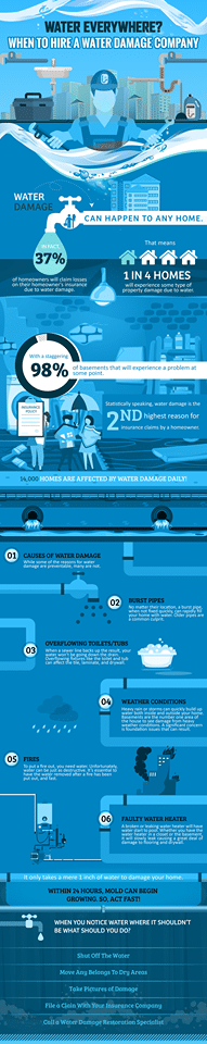 Action 1 Restoration Water Damage Infographic