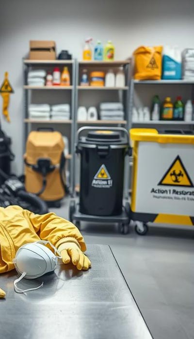 action 1 restoration ppe and cleaning supplies