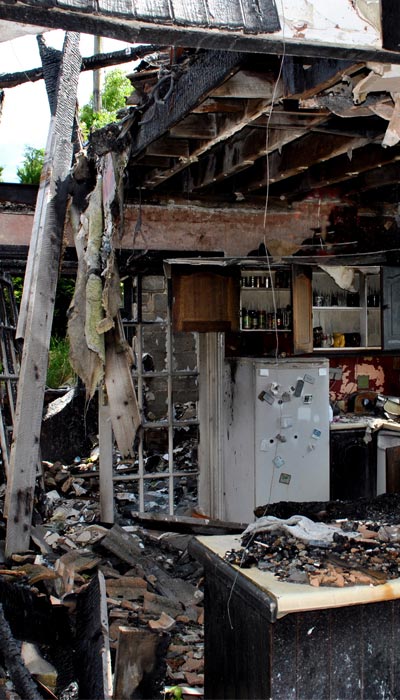 house fire devastation needed repaired